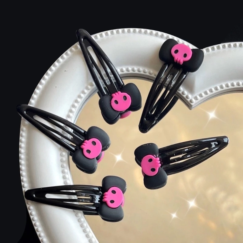 

MXMB Skull Hairpin Skull Bobby Pin Bows Hair Clip Bows Barrettes Hairpin Bows Hairpin JK Hair Clip Jk Hair Accessories
