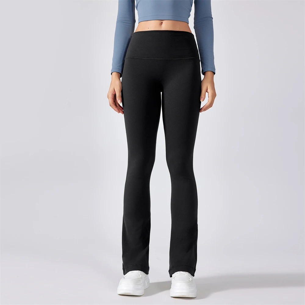 High Waist Mini Flare Women Pant 32'' Buttery-soft Feels Weightless 4 Way Stretch Yoga Leggings Sculpt Flare Skinny Tights