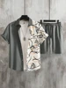 3D Printed Men's Short-sleeved Shirt And Beach Shorts Set Summer Street Fashion Men's Casual Shirt Outdoor Everyday Men's Shorts 3
