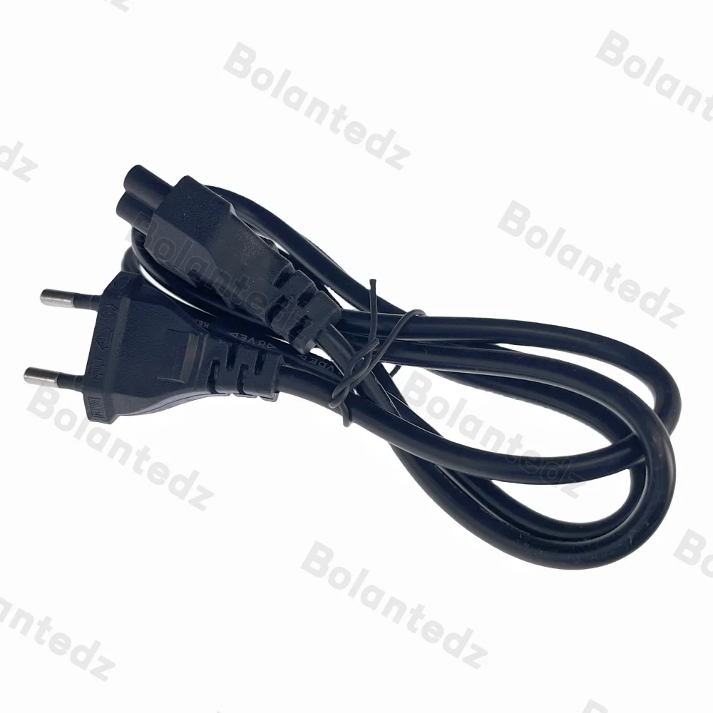 Power Cord AC Power Cord EU Euro US IEC C5 Cloverleaf 1.2m 4ft For AC Adapters Laptop Notebook