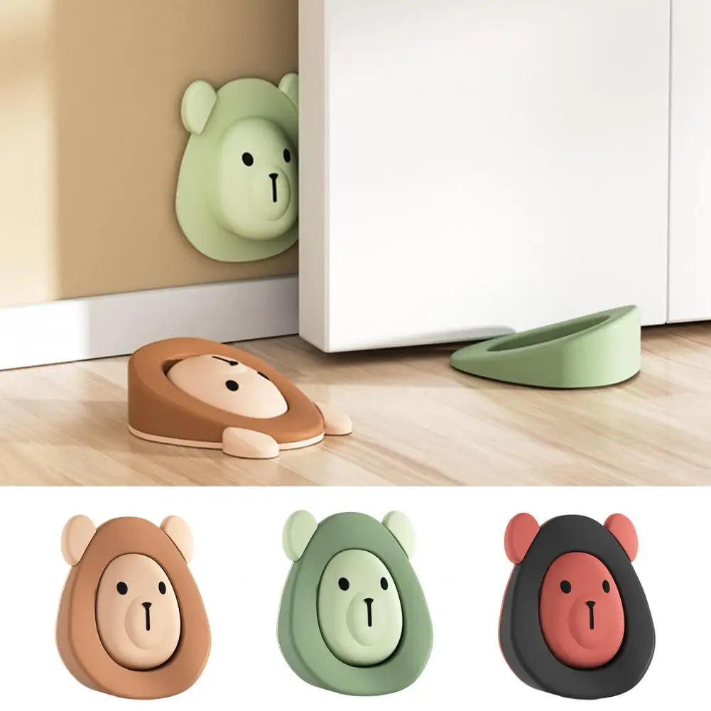 

Adorable Door Stopper Cartoon Shape Non-slip Super Soft Wear Resistant Reusable Decorative Door Stop Room Decoration