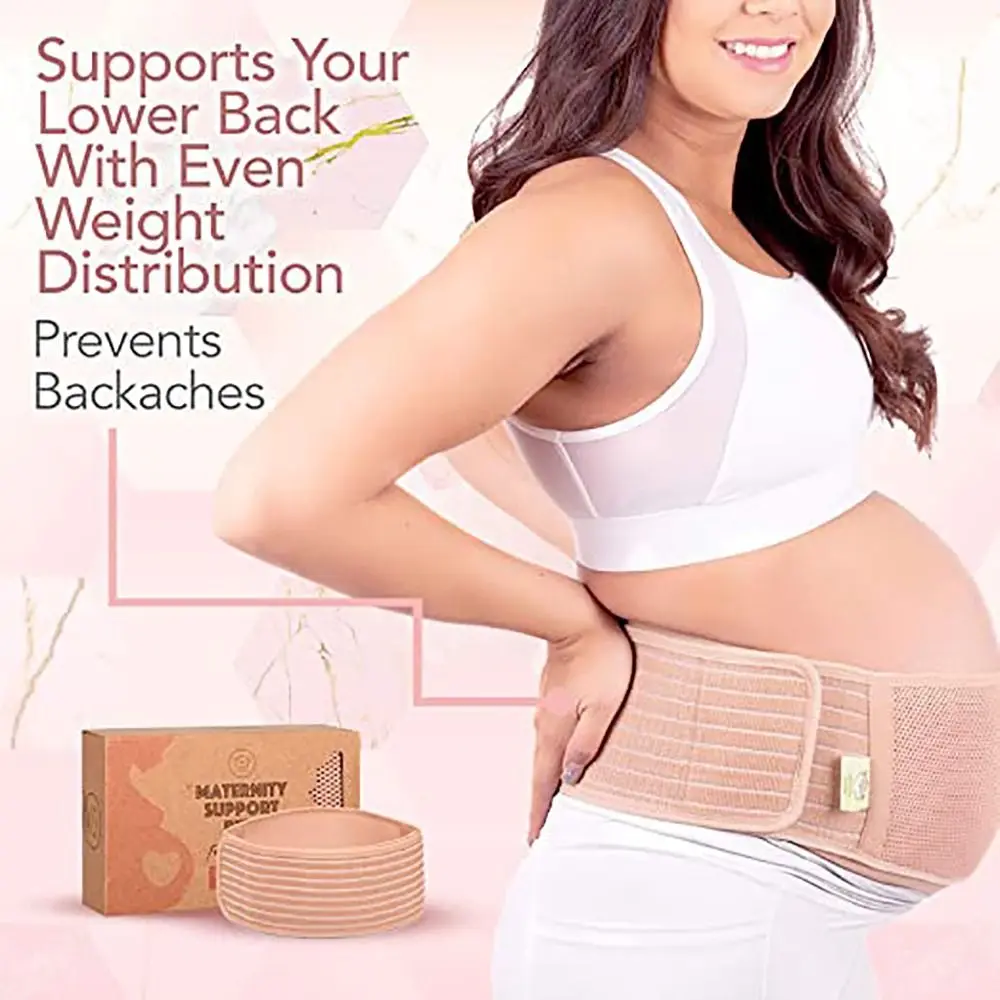 1Pcs Maternity Abdominal Belt Antenatal for Pregnant Women Belly Support Bandage Breathable Khaki