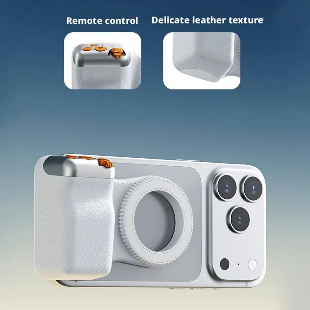 Ergonomic Magnetic Phone Grip with Remote Shutter