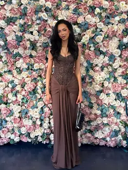 Sequin Patchwork Strapless Maxi Dress 1