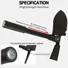 New Folding Survival Shovel Mini Lightweight Steel Trenching Tool Shovel With Oxford Cloth Bag For Garden Mountain Climbing 4