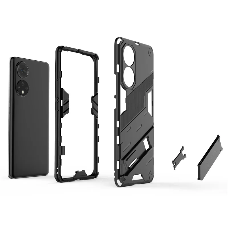Case Car Holder Magnetic Armor Silicone Bumper Phone Case For Honor 50 5G For Honor 50 Pro Honor50 SE 50Pro Kickstand Back Cover phone case magnetic case phone protector cover