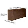 2Pcs Velvet Removable Armrest Covers Stretch Chair Sofa Arm Protectors Covers Armchair Covers Solid Color Couch Cover 2