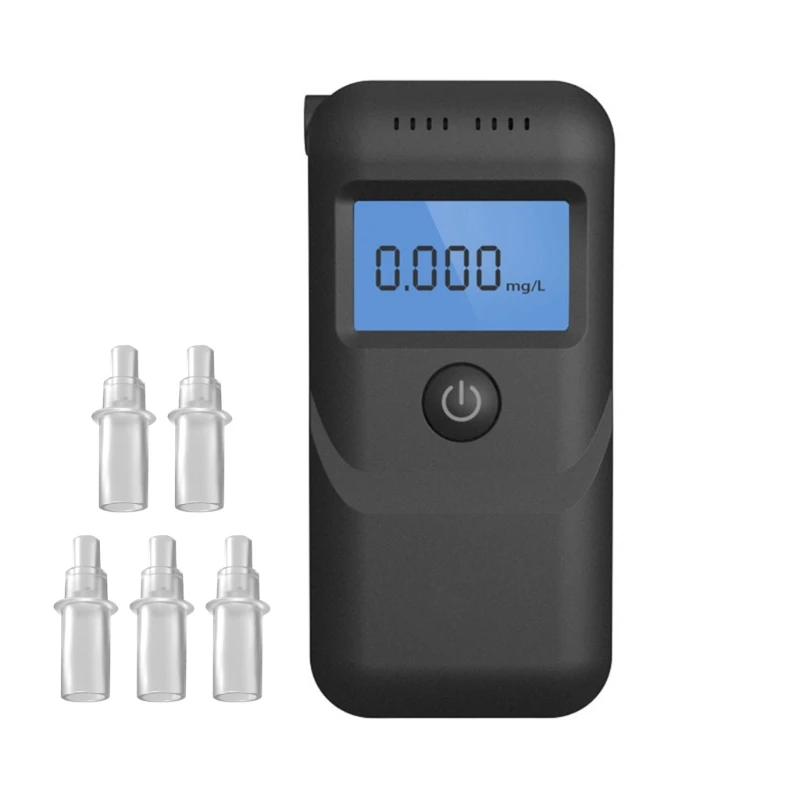 

Upgraded Alcohol Tester Police Accuracy Promille Meter with Clear LCDDisplay Breathalyzer used for Family & Friend