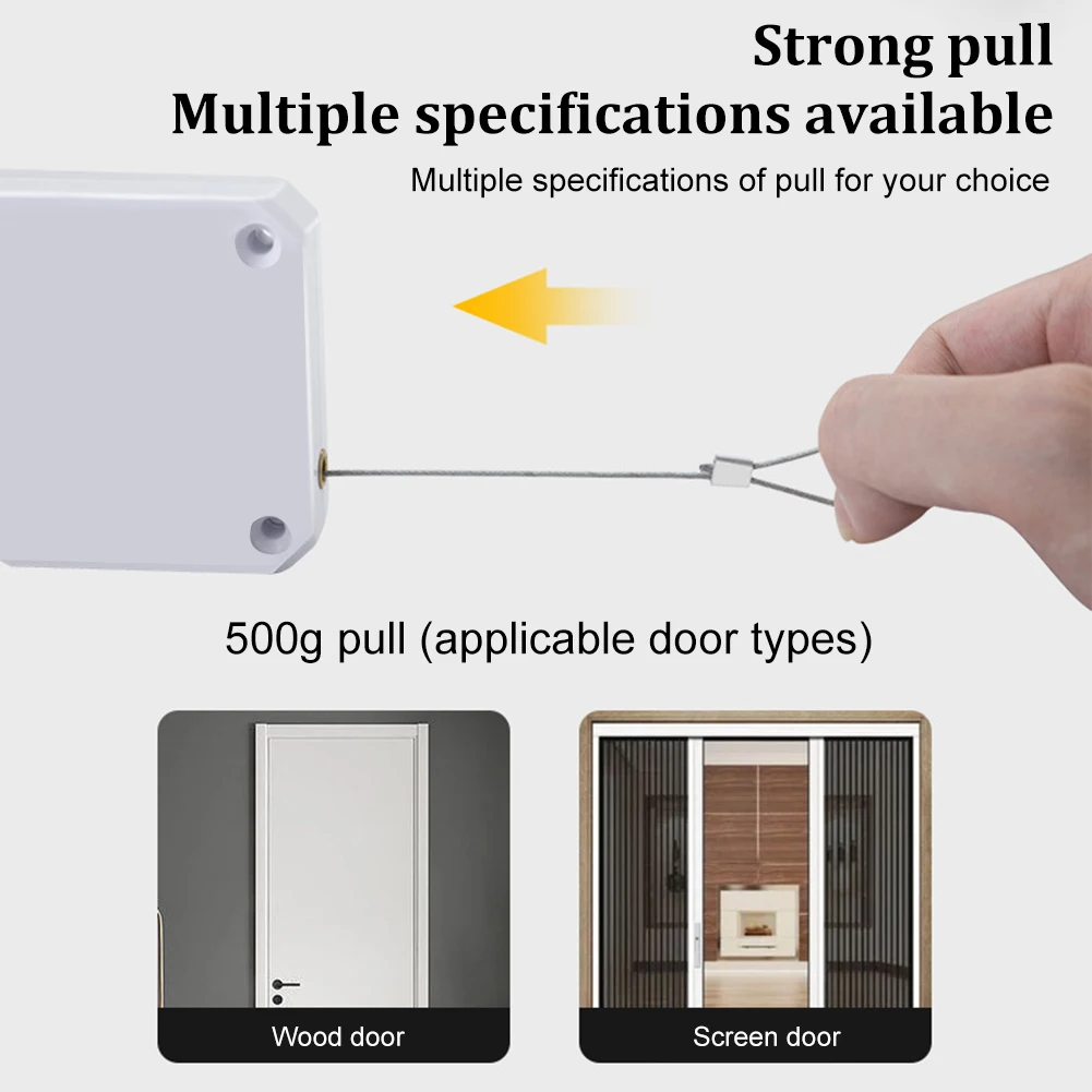 Door Closer Punch-free Automatic Sensor Door Closer For Drawers Rawstring Door Closer Bracket Automatic Dropshipping
