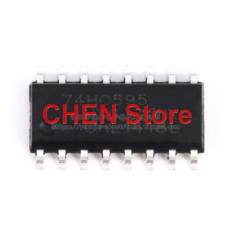 

10pcs IC chip 74HC595D 8-bit serial register SOP-16 made in china 74HC595 sop16