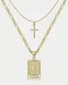 Gold Letter Cross R