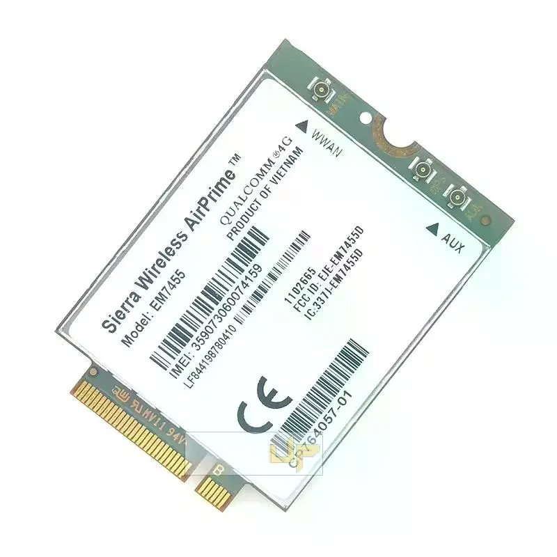 1세트 4G 카드 300Mbps WWAN 무선 EM7455 1103582 FDD/TDD LTE Cat6 NGFF M.2 4G 모듈 노트북 및 4G 라우터용