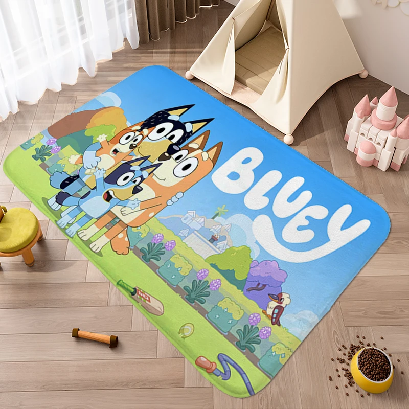 Rug A-Blueys Aesthetic Bath Mat Hallway Funny Doormat Entrance Door Non Slip Carpet for Bedroom Kitchen Treadmill Rugs