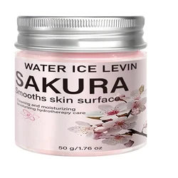 Hydrating Sakura Face Mask with Collagen & Hyaluronic Acid - 50g (Pink)