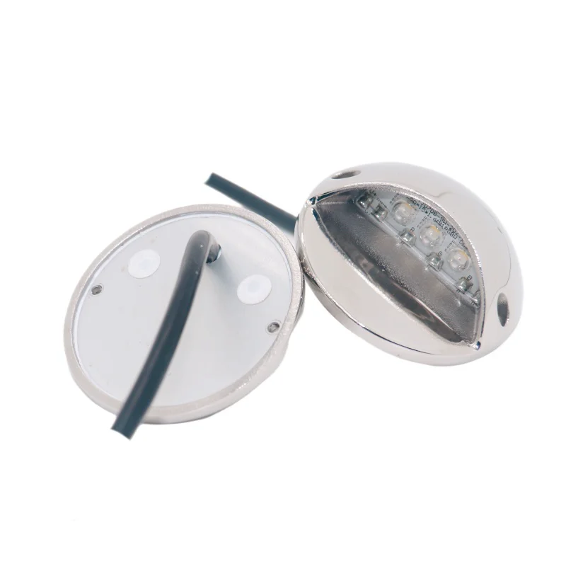LED Downlight LED Underground Light 9W Half-Moon LED Stair Light Yacht Boat IP68 Waterproof Outdoor Recessed Landscape Pathway Yard Garden Step Floor Lamps Luces