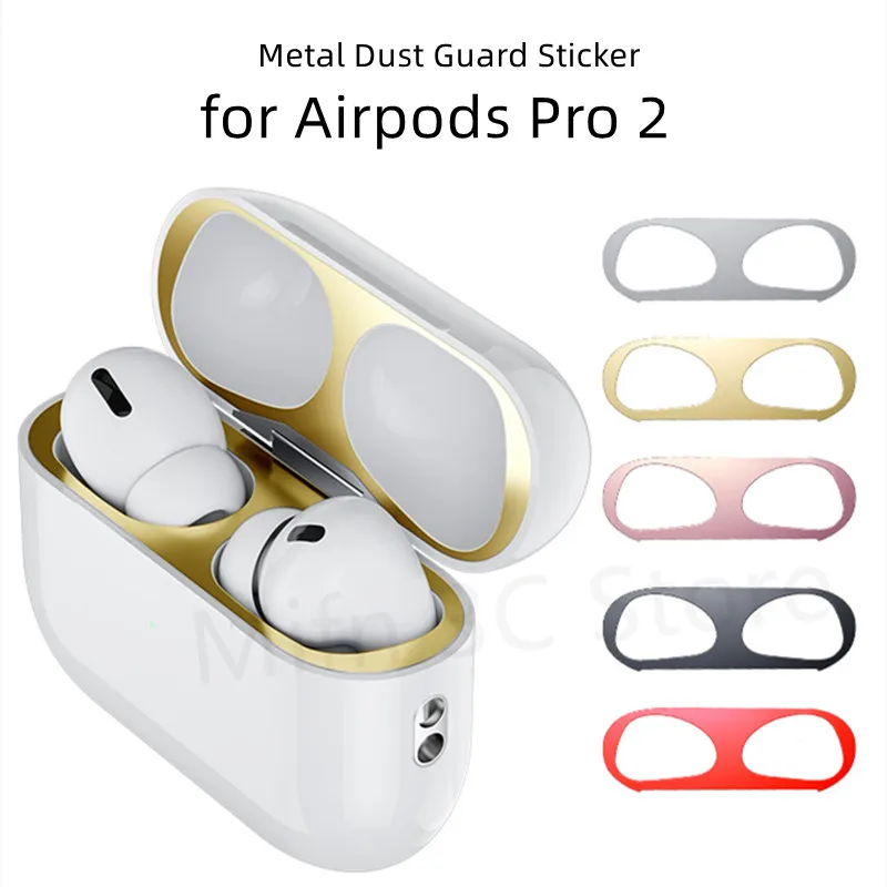 Airpod Pro 2023 Adesivo Protettivo Per La Pelle Per Apple Air Pods Pro 2 3 Metal Dust Guard Sticker Custodia Di Ricarica Per Auricolari