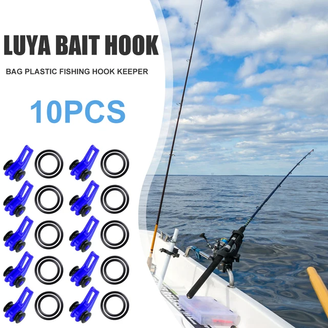 10pcs Fishing Hook Keeper for Fishing Rod Pole Fishing Lures Bait