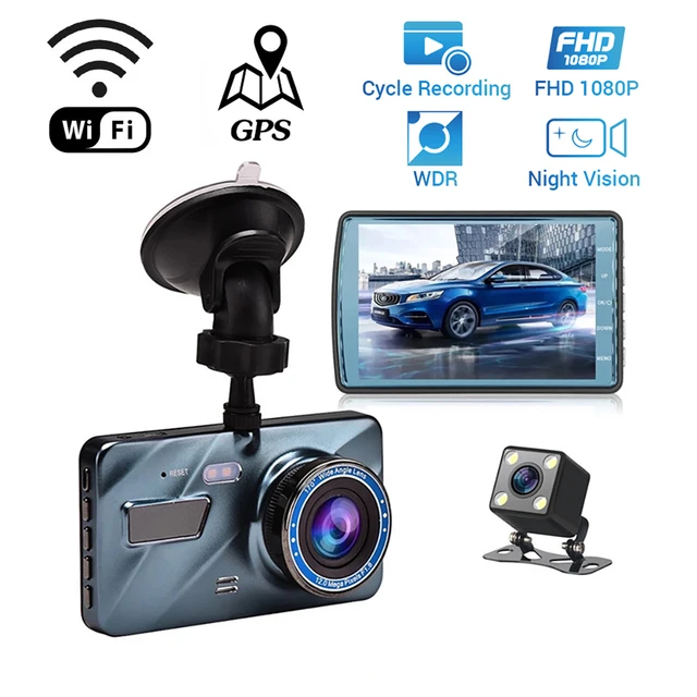 Car DVR WiFi GPS Dashcam 1080P HD Drive Video Recorder Dash Cam Front and  Rear View Camera Black Box Night Vision Registrator - AliExpress
