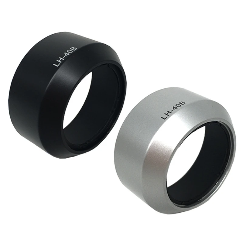 

LH-40B Bayonet Camera Lens Hood Shade Bayonet Mount Replacement for OLYMPUS MZuiko Digital 45mm Camera Accessory