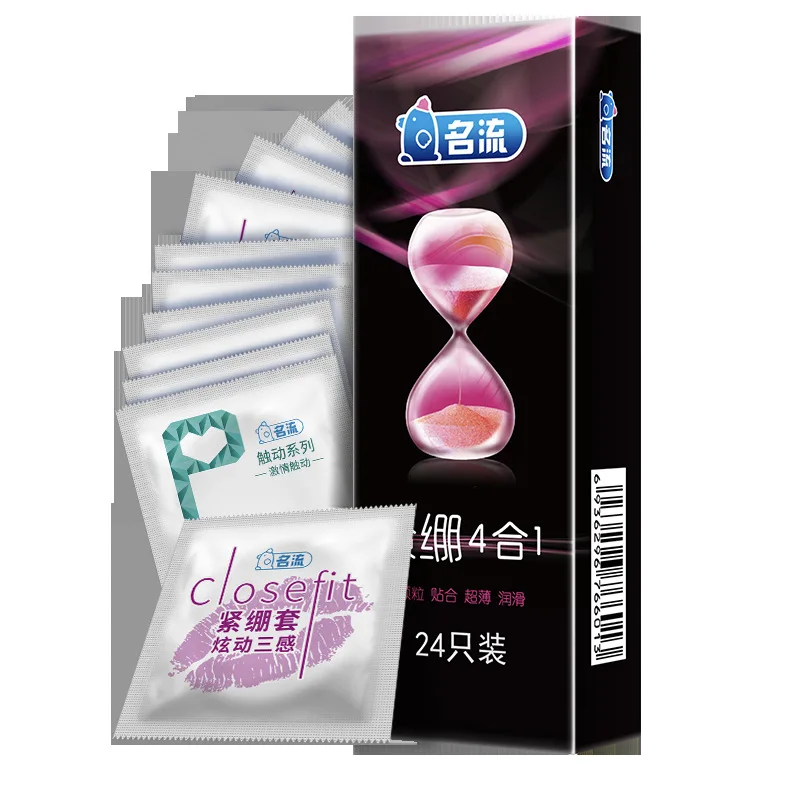 24/30pcs Super Thin Condoms Cool and Hot Sex Toys Dotted Granular Threaded Sexshop Tighten Firming Sex Accessories for Couples 2