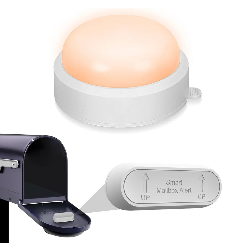 Mailbox Sensor Alert For Delivered Mail Wireless Mailbox Alarm with Light Flashing and Sound Reminders