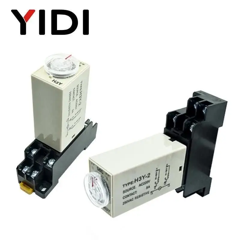 Relais Temporisé H3Y-2 0-10 Secondes – AC 220V, Neuf, Pour électricité