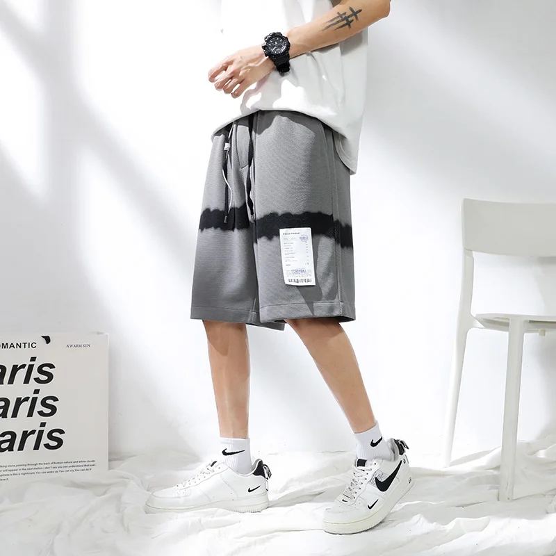 Men's Shorts 2023 Fashion Harajuku Basketball Shorts Elastic Waist Wide Leg Pants Pants Beach Streetwear Pants Summer Casual Men
