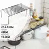 Retractable Kitchen Shelf Multifunctional Expandable Stackable Sliding Rack Space Saving Home Cabinets Tableware Organizer Rack 5