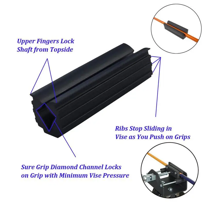 1PC Golf Vice Clamp Rubber Golf Grip Vice Clamp Professional Golf Club Grips For Regripping Reshafting & Refinishing