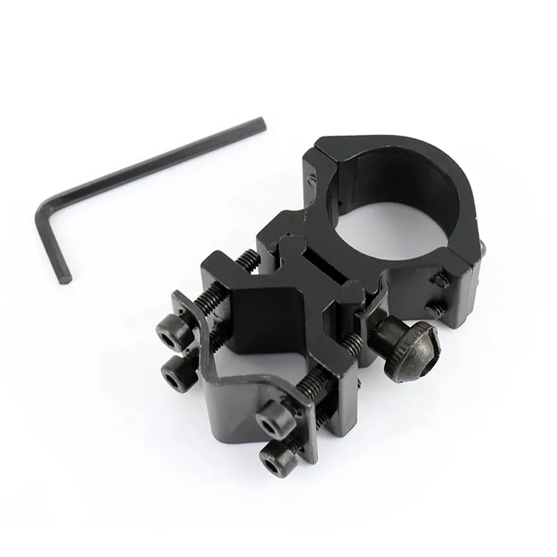 Fashion Universal Metal Rail Clip 25mm Ring 20mm Gun Mount Flashlight Laser Torch Bracket 501B C8 Hunting Flash Light