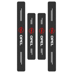 4 - Piece 3D Carbon Fiber Car Door Sill Protector Scratch - Proof Tape (Opel - 4pcs)