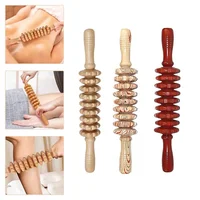 New Massage Stick Muscle Massage Roller Wood Baton Reflexology Wood Therapy Gua Sha Body Massage Tool AMB01