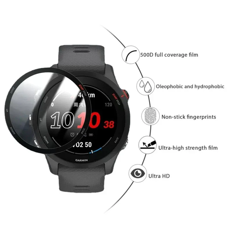 Premium Soft Tempered Glass Screen Protector Film for Garmin Forerunner