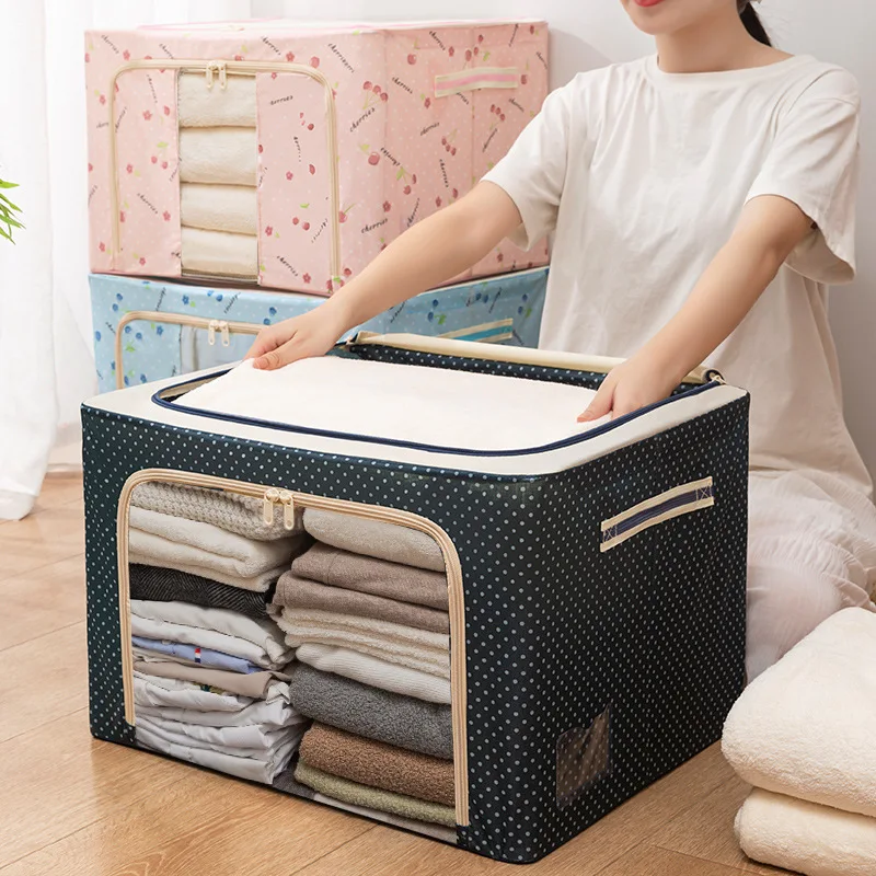 

22L Storage Box Large Quilt Clothes Folding Storage Box Fabric Arrangement Box Storage Bag Oxford Fabric Organizing Box