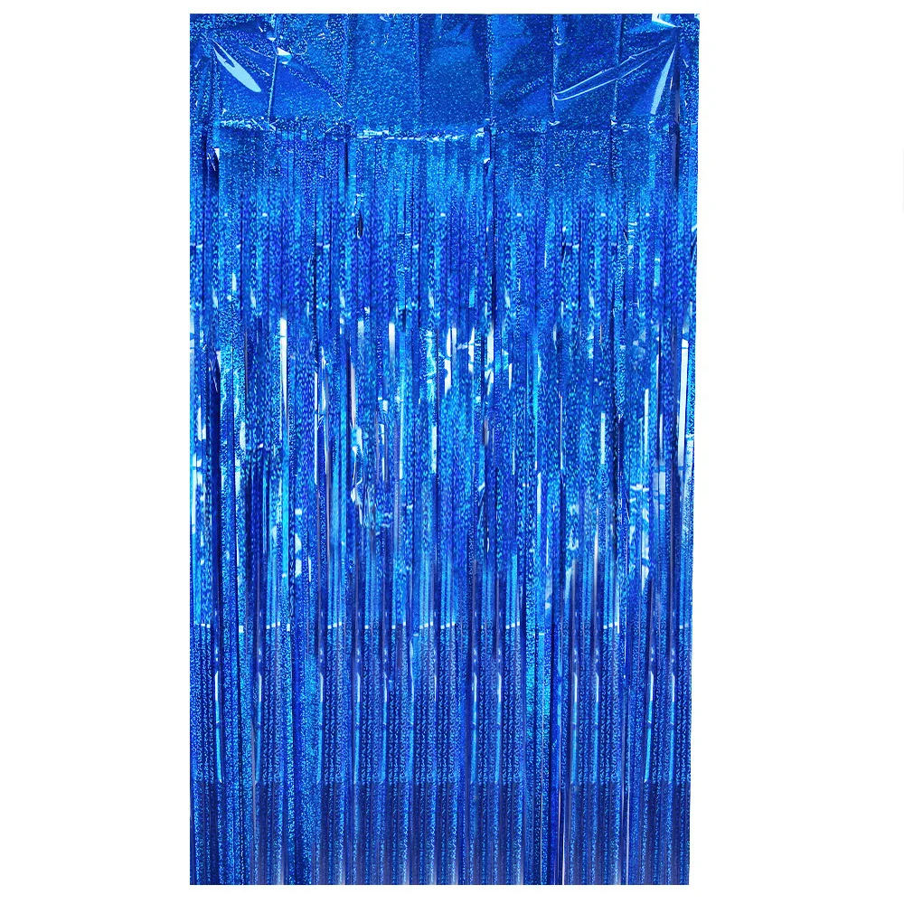 Aqua Fantasy Tassel Rain Curtain - Shimmering Ocean-Themed Wall Decor