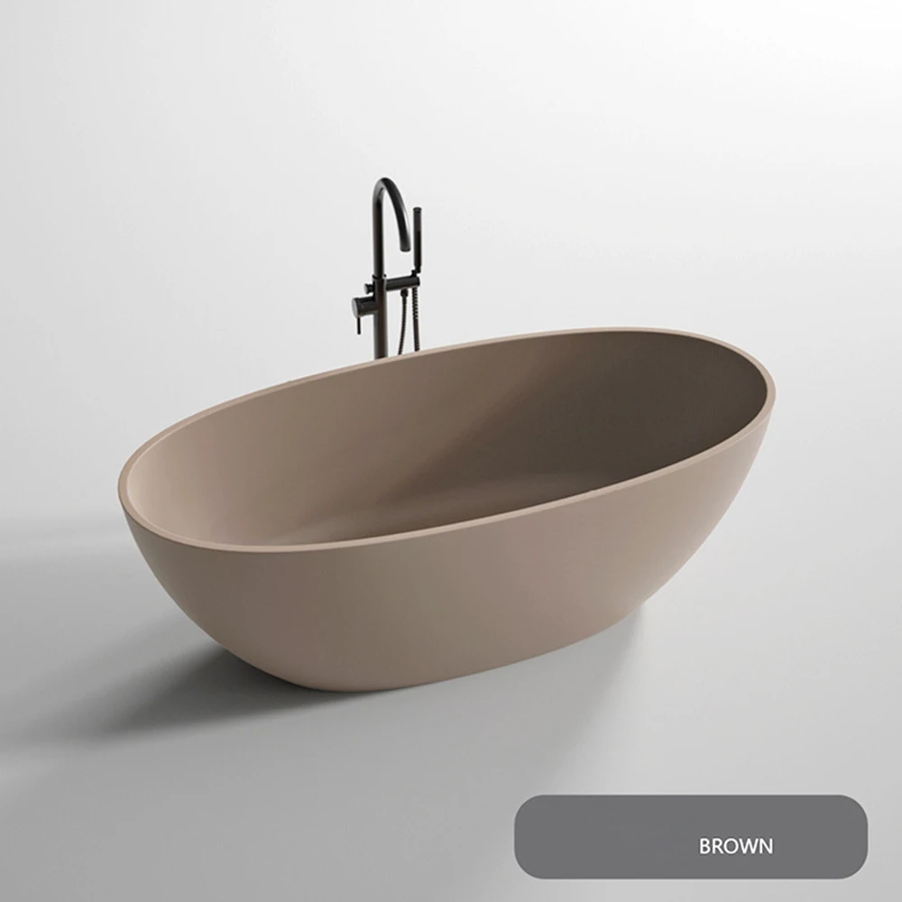 1700x800x560mm BATHROOM Colourful SOLID SURFACE BATHTUB ARTIFICIAL STONE FREESTANDING TUB BR8028