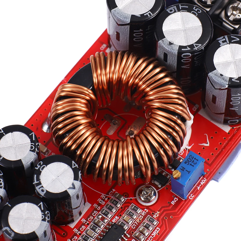 1200W 20A DC DC 컨버터 부스트 전력 컨버터 스텝 업 모듈 입력 DC10-60V 출력 12-83V 조정 가능한 스텝 업 전원 공급 장치 모듈