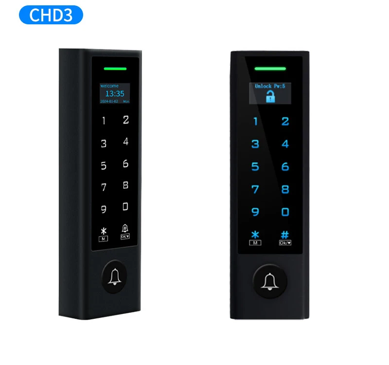 LCD Screen WIFI Tuya Fingerprint Door Access Control Waterproof 125Khz RFID Card