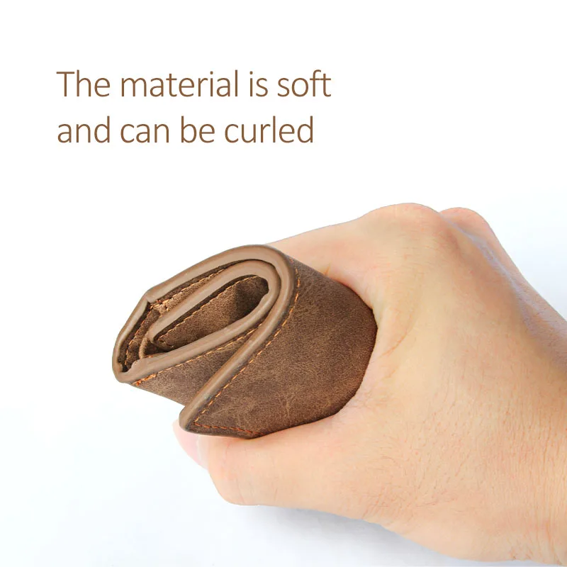 Carteira de couro retrô para homens: Estilo clássico com um toque vintage - Imagem 3