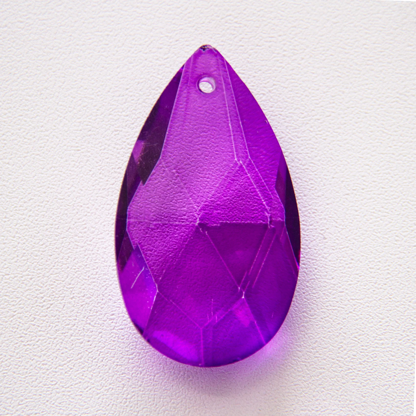 1.49-inch 8pcs Crystal Waterdrop Net Pendant Curtain Bottom and Lighting Pendant Sun Catcher Christmas Halloween Decoration