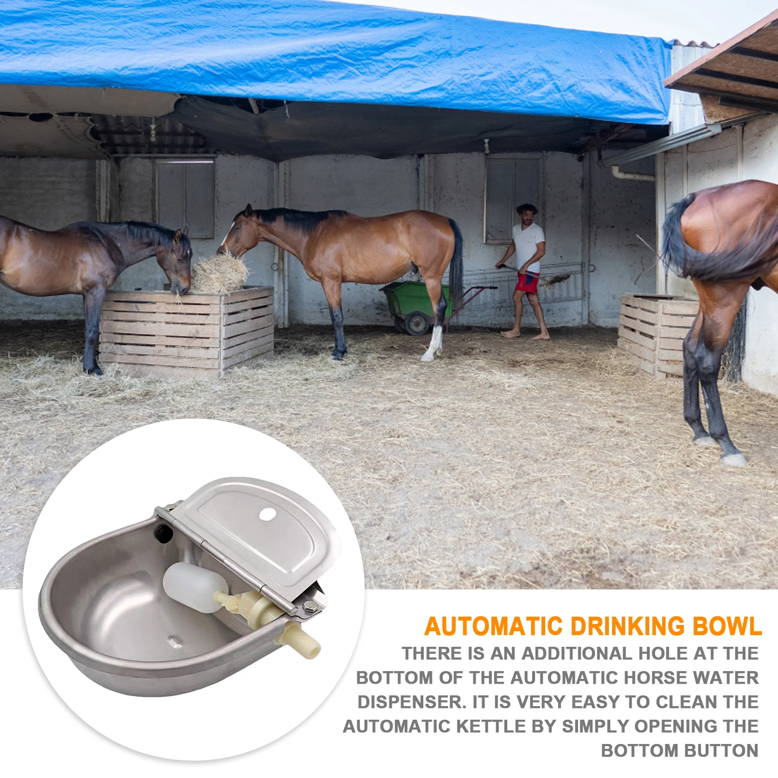 Tegenstander vervormen realiteit Automatische Rvs Koe Waterer Kom Paard Vee Drinkbak Aftappen Gat Vlotter  Water Trog Boerderij Benodigdheden| | - AliExpress