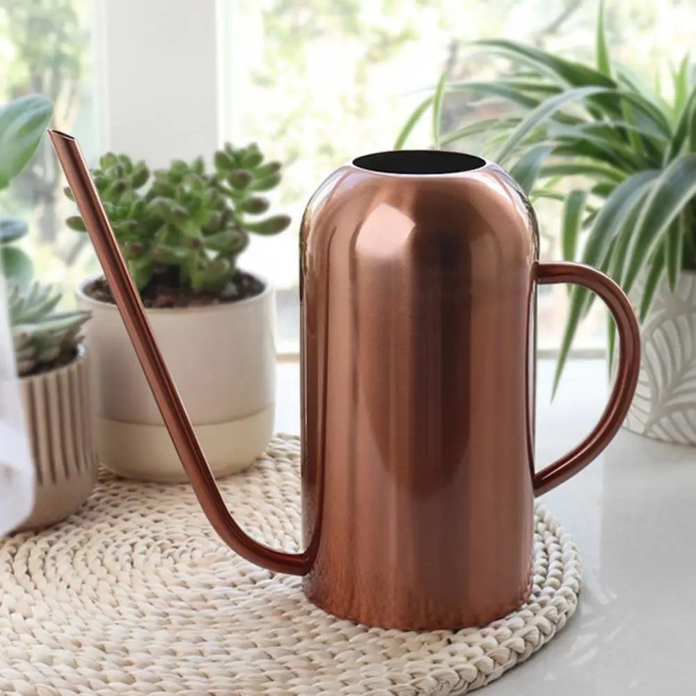 

1500ml Long Mouth Watering Can Pot Stainless Steel Sprinkling Pot for Succulent Bonsai Plants Garden Watering Tools