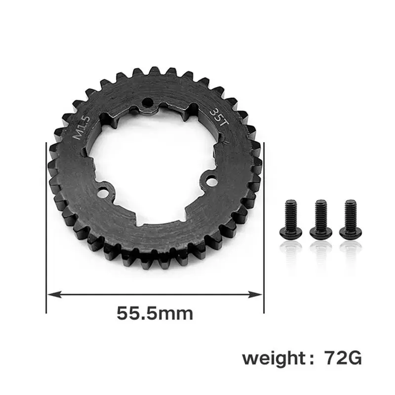 【지금 구매하세요】TRAXXAS-1/5 Big X6S/8S XRT 범용 중형 탄소강 모터 톱니 12T(35T 큰 톱니 포함) /1.5 모듈러스