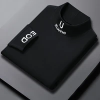 High quality long sleeved men's stand up collar sweatshirt autumn fashion personalized printed pullover comfortable casual top