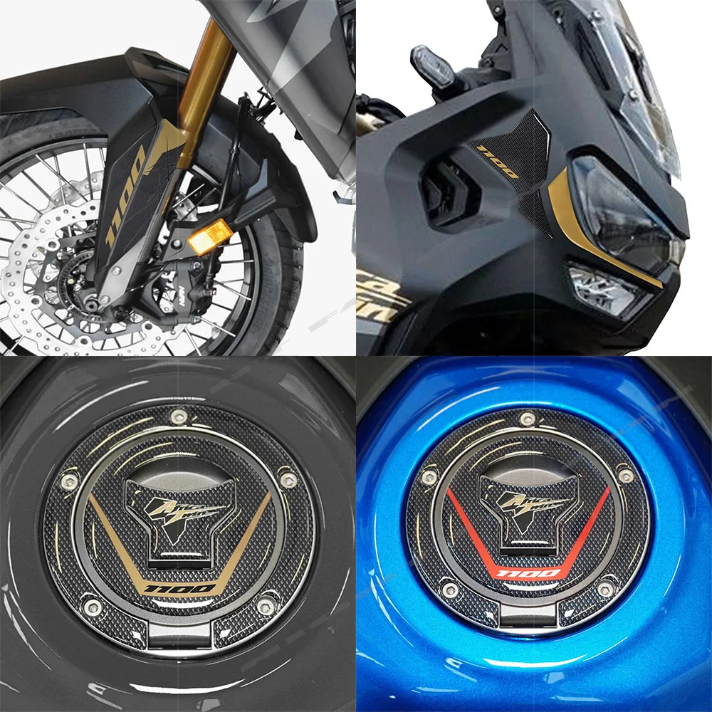 CRF 1100 L 2024 액세서리 혼다 CRF1100L 아프리카 트윈 어드벤처 스포츠 용 3D 에폭시 수지 스티커 보호 키트 연료 탱크 패드