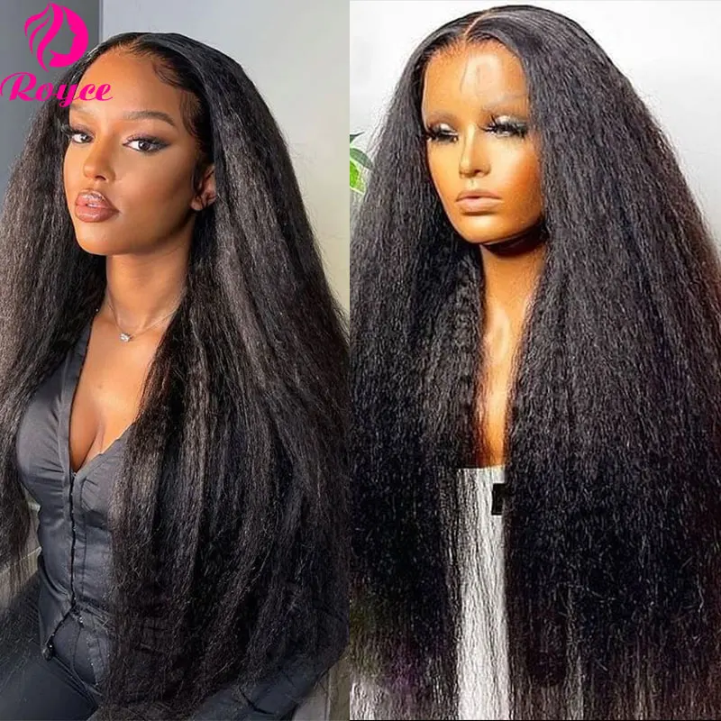 

13x4 Lace Frontal Wig Human Hair Kinky Straight Lace Front Wig Remy Indian Hair Wigs For Women 4X4 Closure Wig Human Hair Wigs