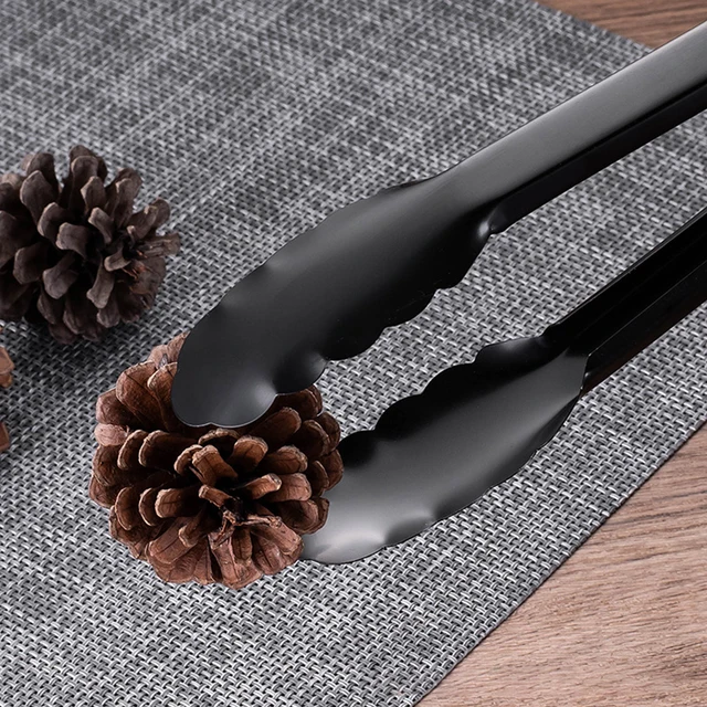 1Db 9/12/14 Hüvelyk Hüvelykes Rozsdamentes Acél Ételek Barbecue Fogó Kenyér Bbq Saláta Cook Büfé Clip Konyhai Kiegészítők - Image 6