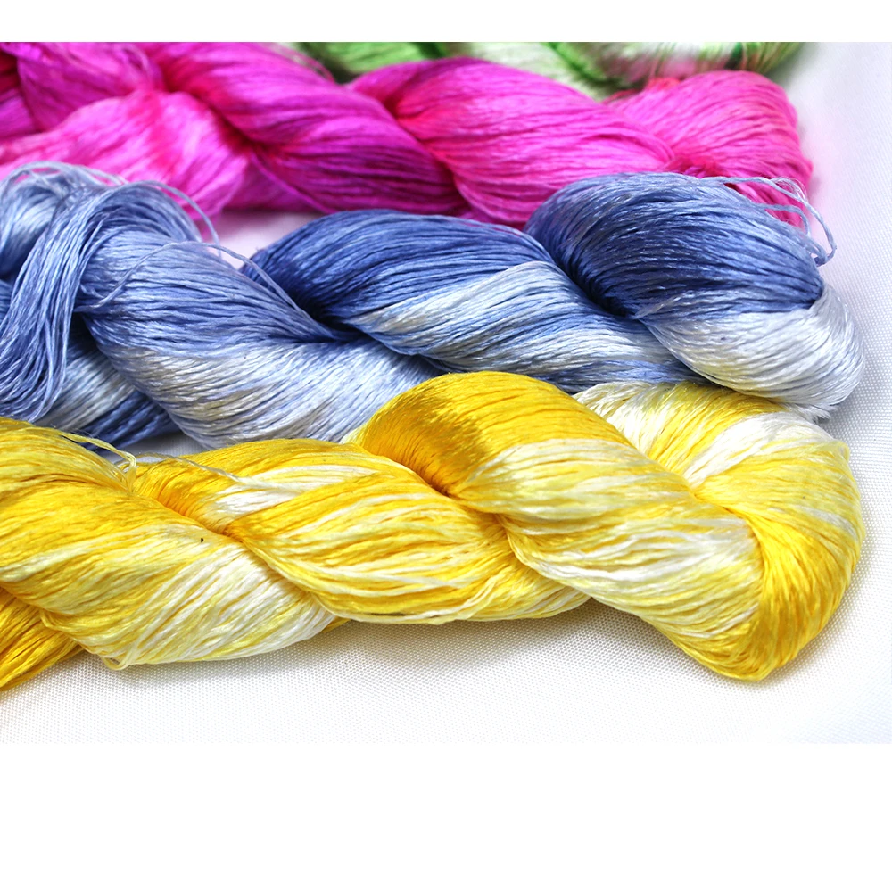 

High quality gradient Suzhou embroidery thread 100% silk embroidery silk hand embroidery 24 colors 20 small pieces/1large piece