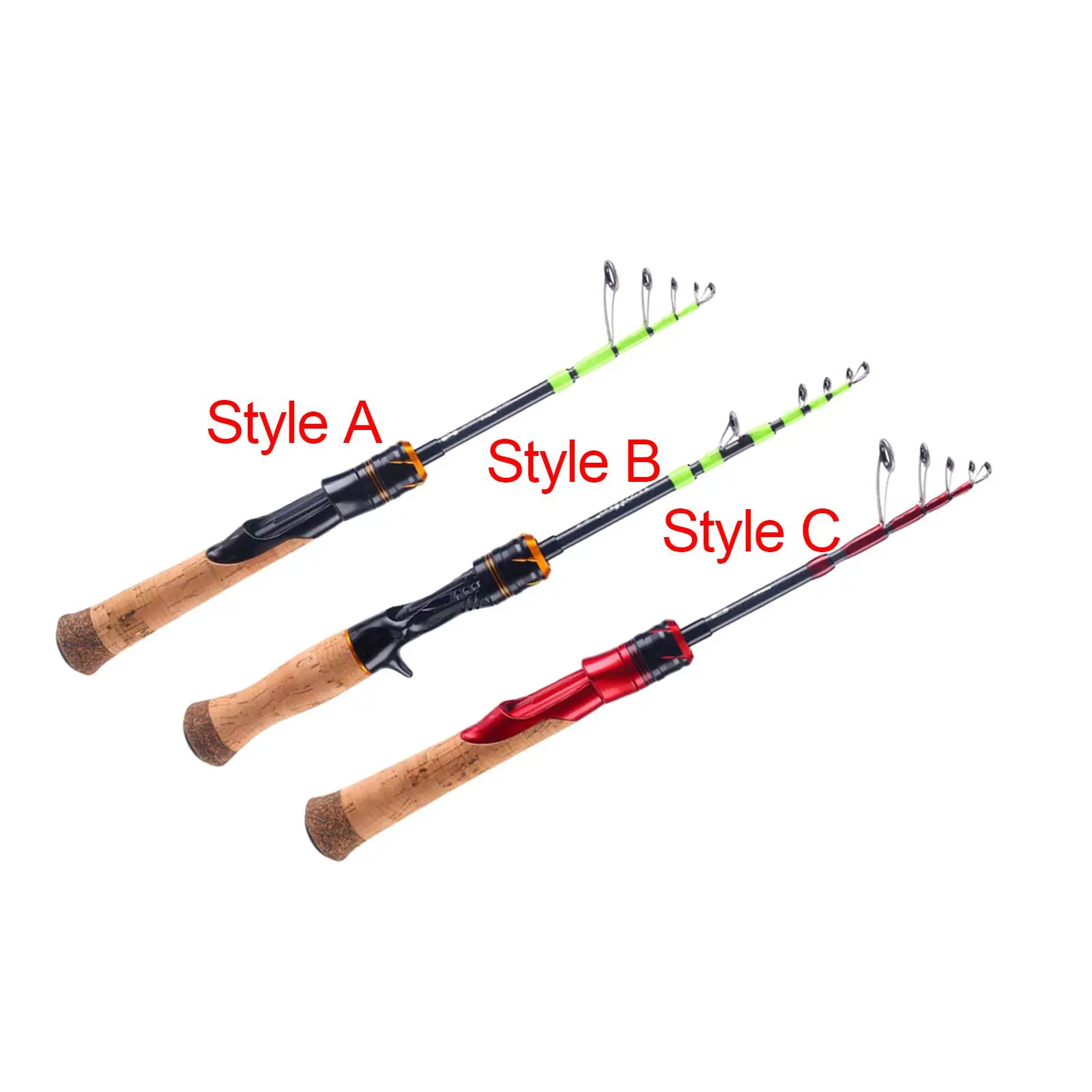 Telescopic Fishing Rod Retractable Fishing Pole Comfortable Gripping Anti Tie