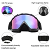 Skiing Goggles Windproof Cycling Motorcycle Goggles Anti-Fog Ski Goggles Snowmobile Eyewear Outdoor Sport Snow Snowboard Glasses 3